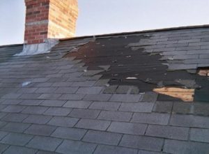 storm damage to roof